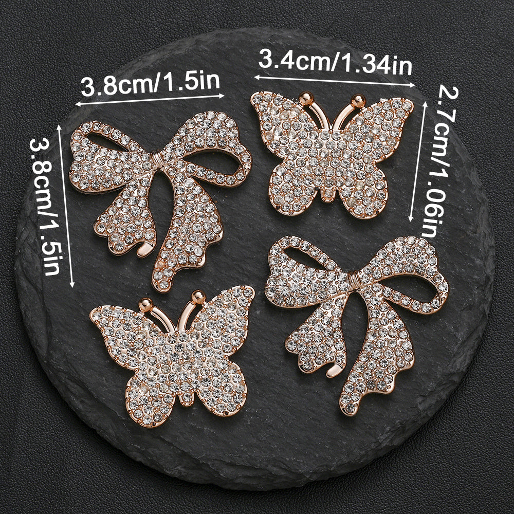 Golden Bow Flatback Embellishments