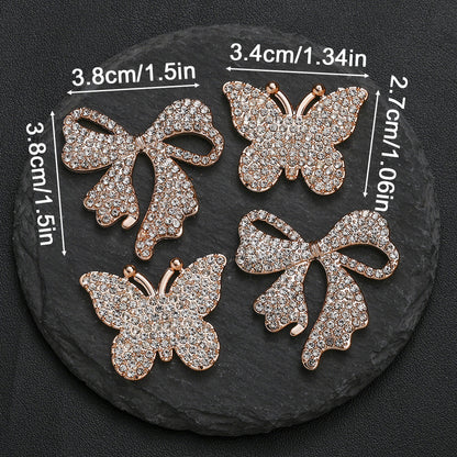 Golden Bow Flatback Embellishments