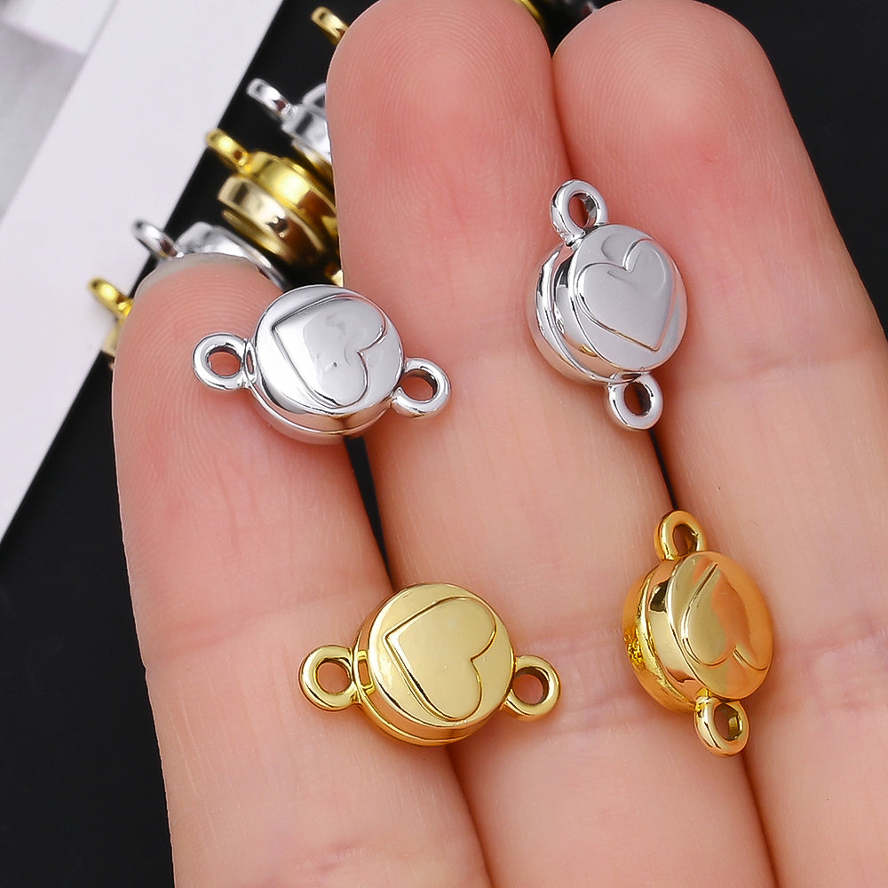 Heart Magnetic Clasp Connectors