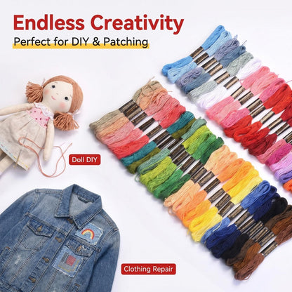1000PCS Multicolor Embroidery Thread Set