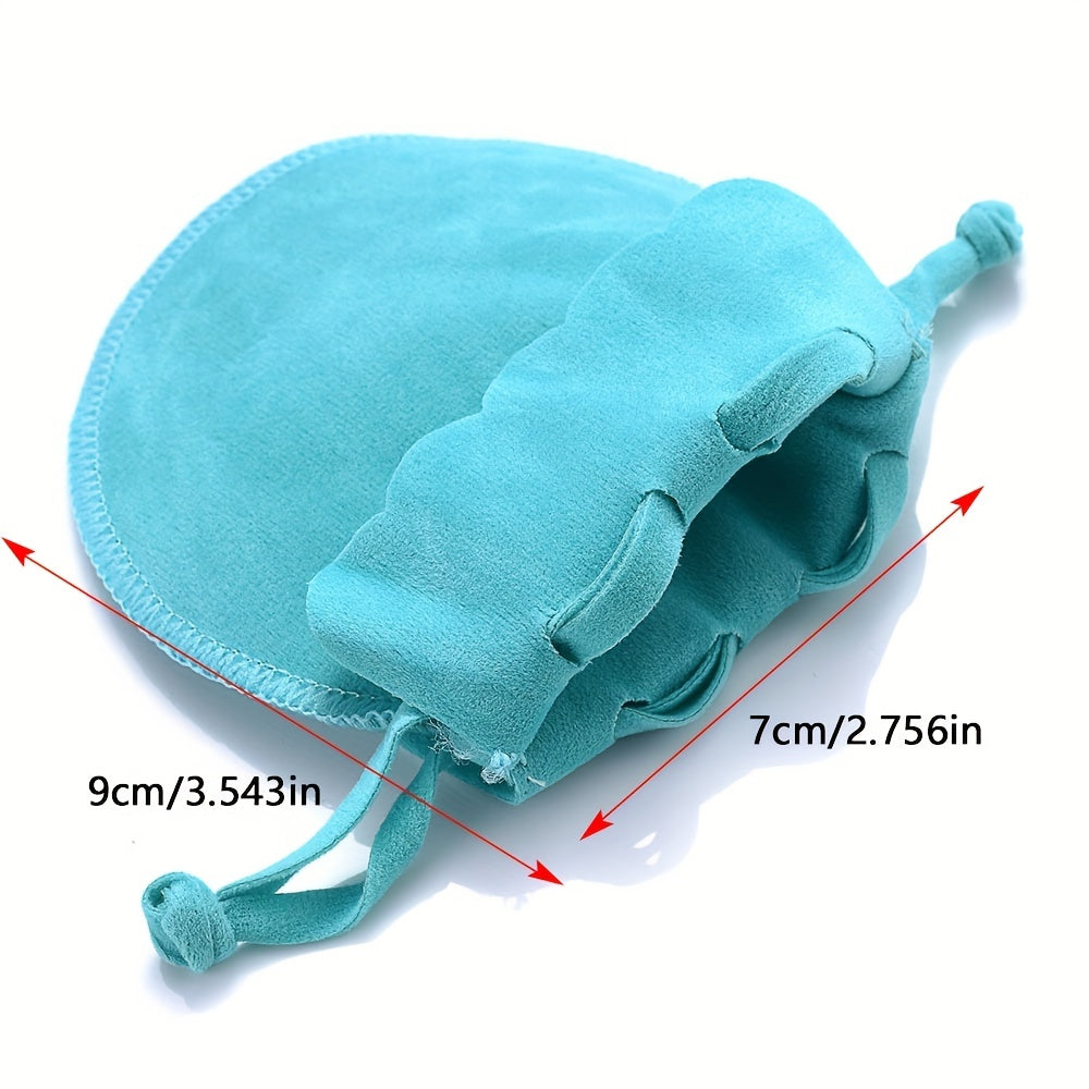10PCS 9×12cm Velvet Drawstring Gift & Jewelry Bags