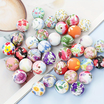 Printed Silicone Focal Beads