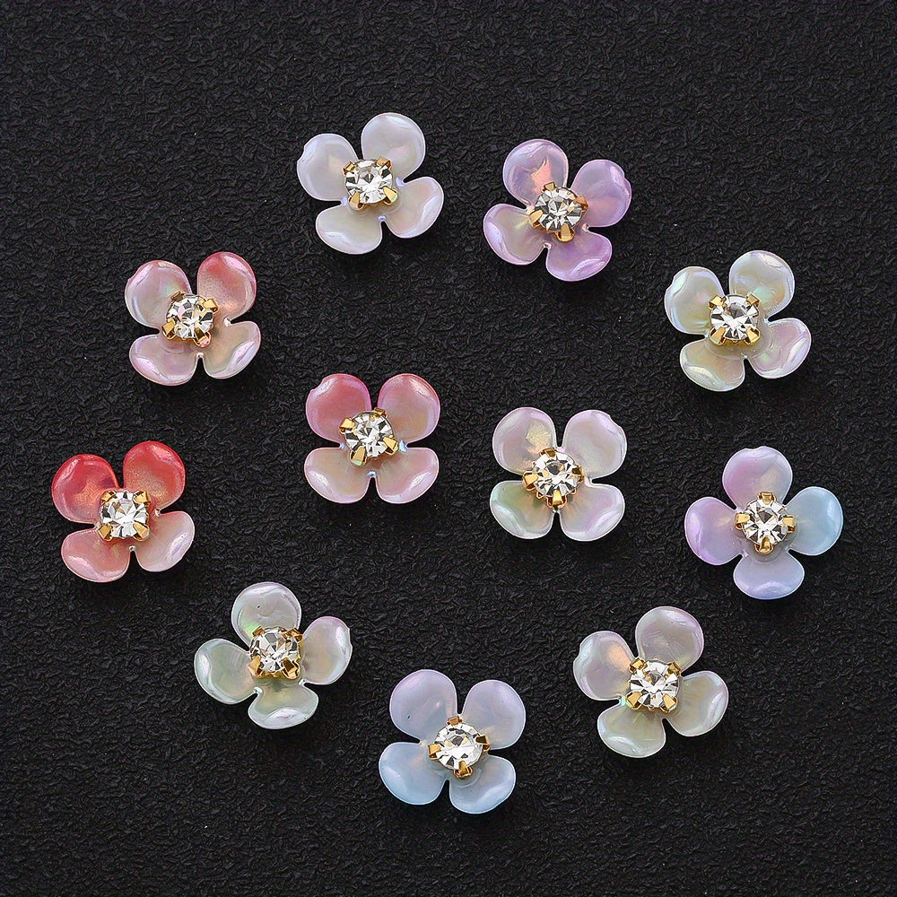 Gradient Flower Acrylic Beads