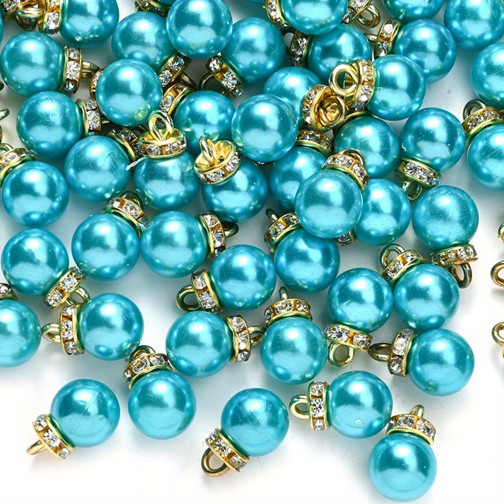 10x14 mm Christmas Acrylic Rhinestone Pendant Charms