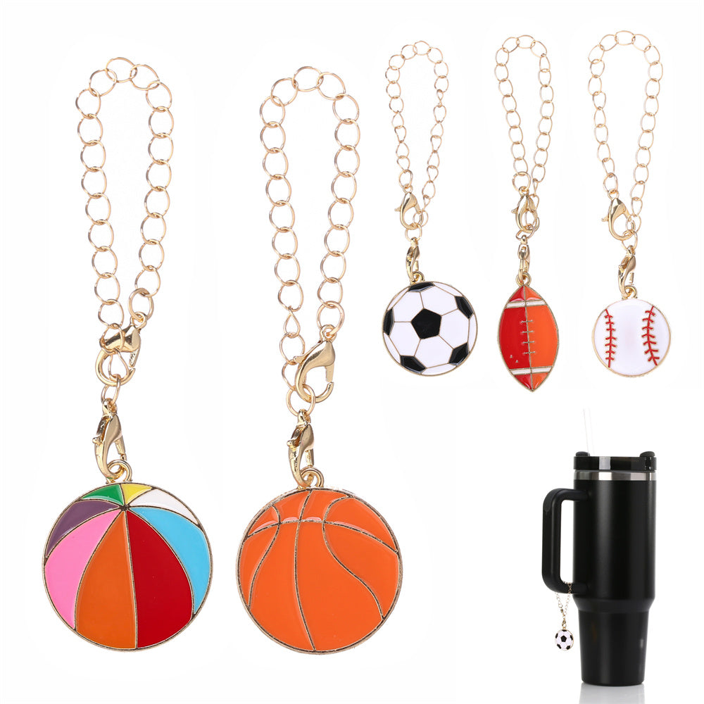 Sports Theme Enamel Pendant Charms
