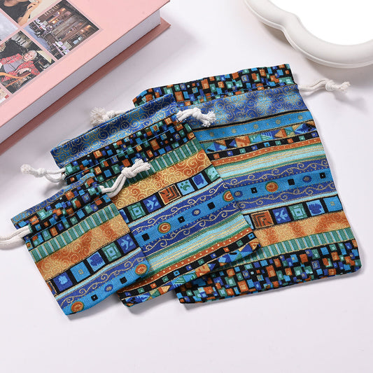 Woven Jewelry Drawstring Gift Bags