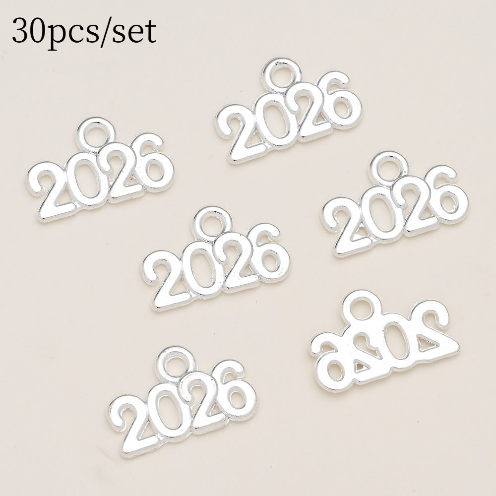 Vintage Number Letter Metal Charms