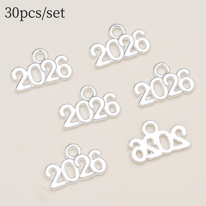 Vintage Number Letter Metal Charms