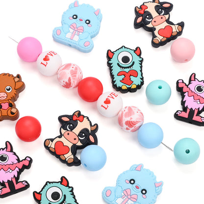 Pink Silicone Bead Jewelry Kit