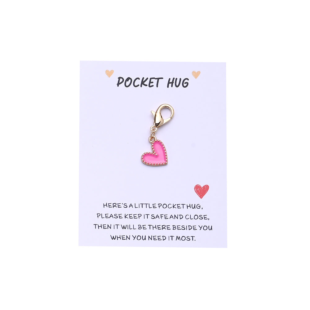 Heart Keychain with Thank You Card