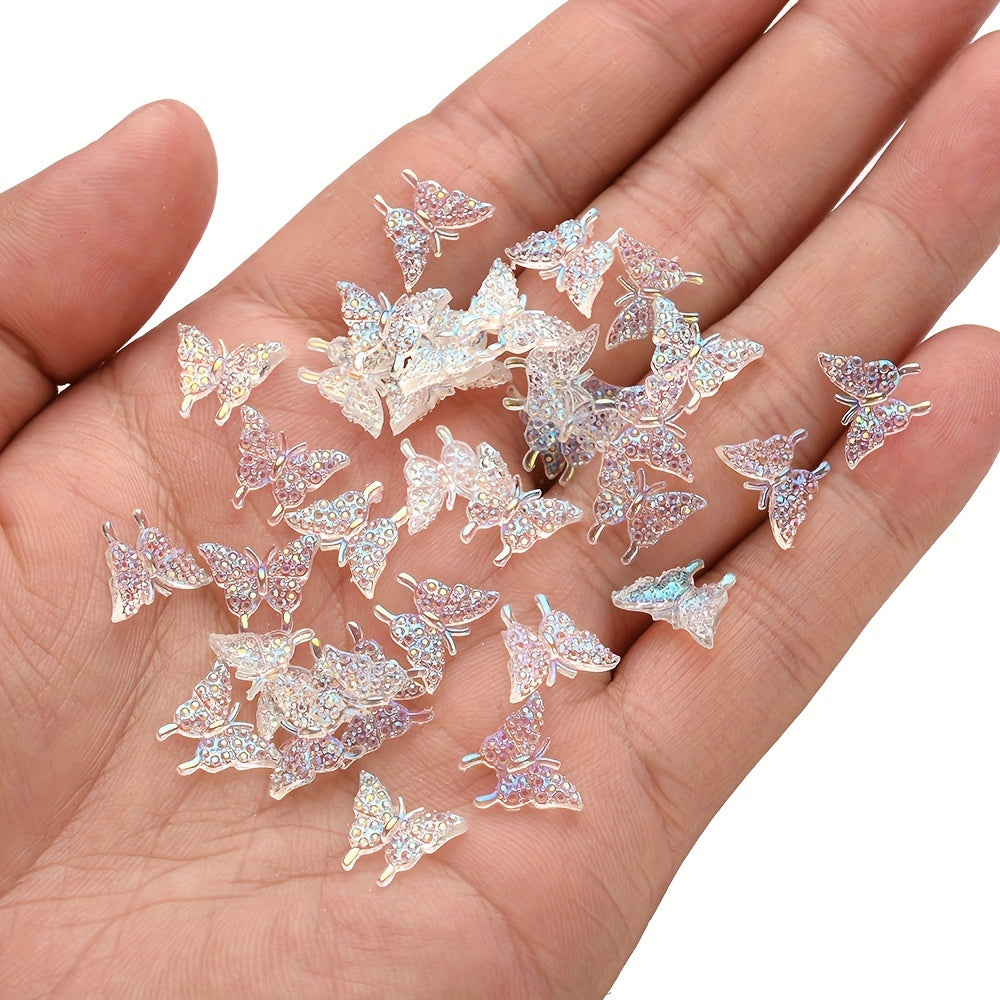 Mixed Glitter Acrylic Beads