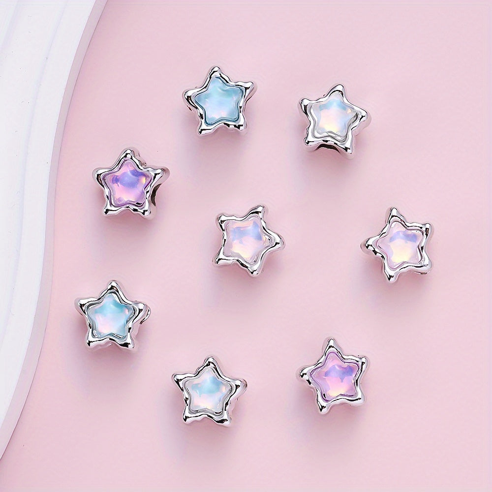 Pentagram Plastic Spacer Beads