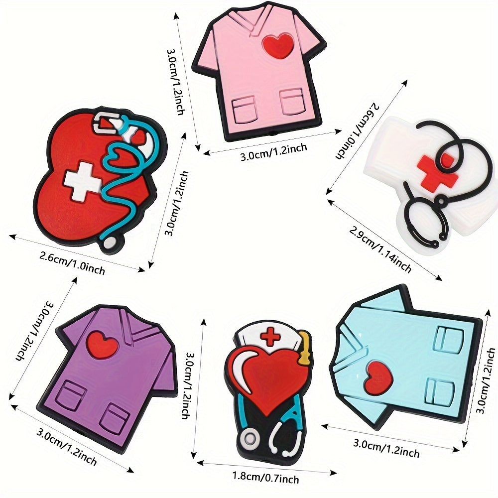 Nurse Theme Silicone Beads