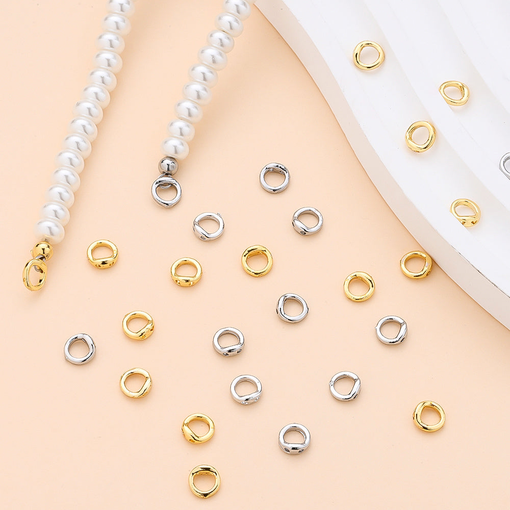 Copper Round Jewelry Clasp Connectors