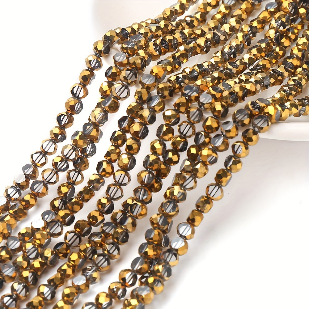 75PCS 4mm Wheel-Shaped Glass Bead Set