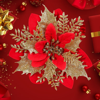 Elegant Handmade Christmas Plastic Flowers
