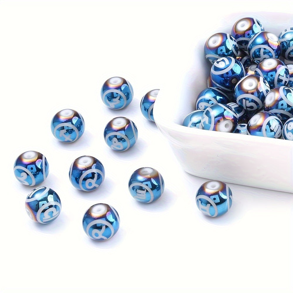 Constellation Style Glass Beads
