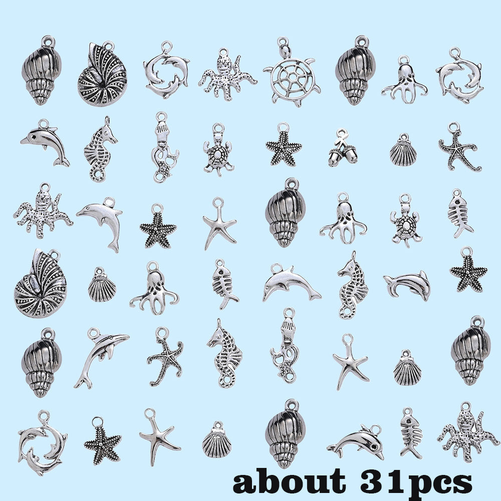 Marine Animal Metal Pendant Charms