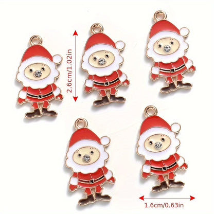 Mixed Metal Christmas Pendants