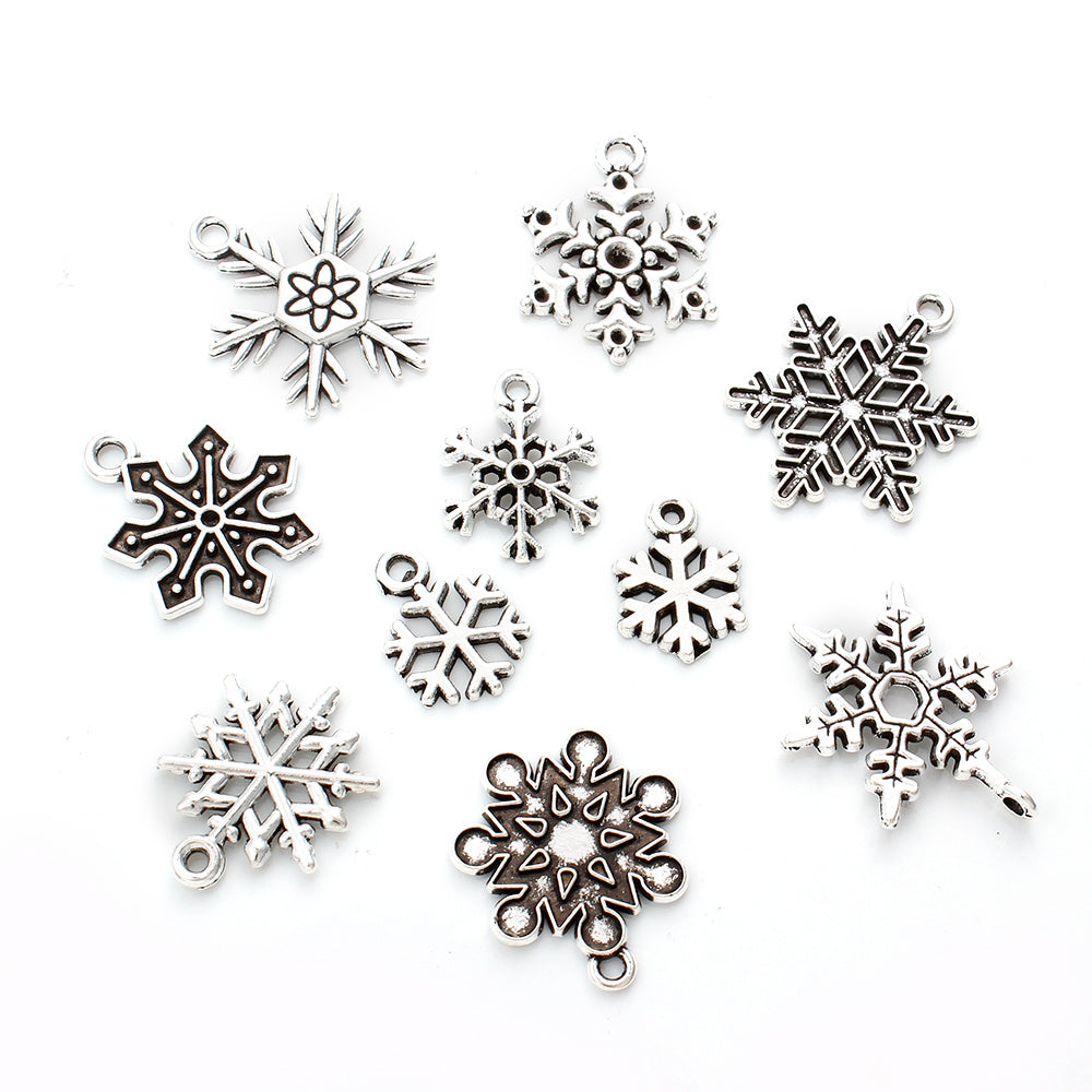 Hollow Snowflake Alloy Pendants