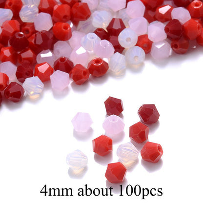 Mixed Faceted Artificial Crystal Beads