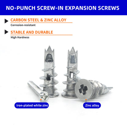 Zinc Alloy Hollow Wall Anchor Set