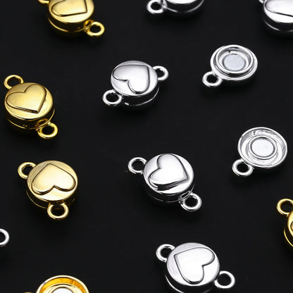 Heart Magnetic Clasp Connectors