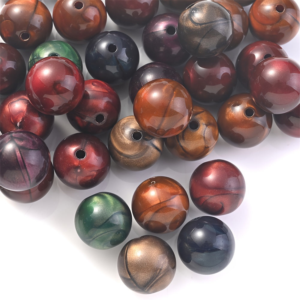8–22mm Colorful Acrylic Tiger Eye Bead Set