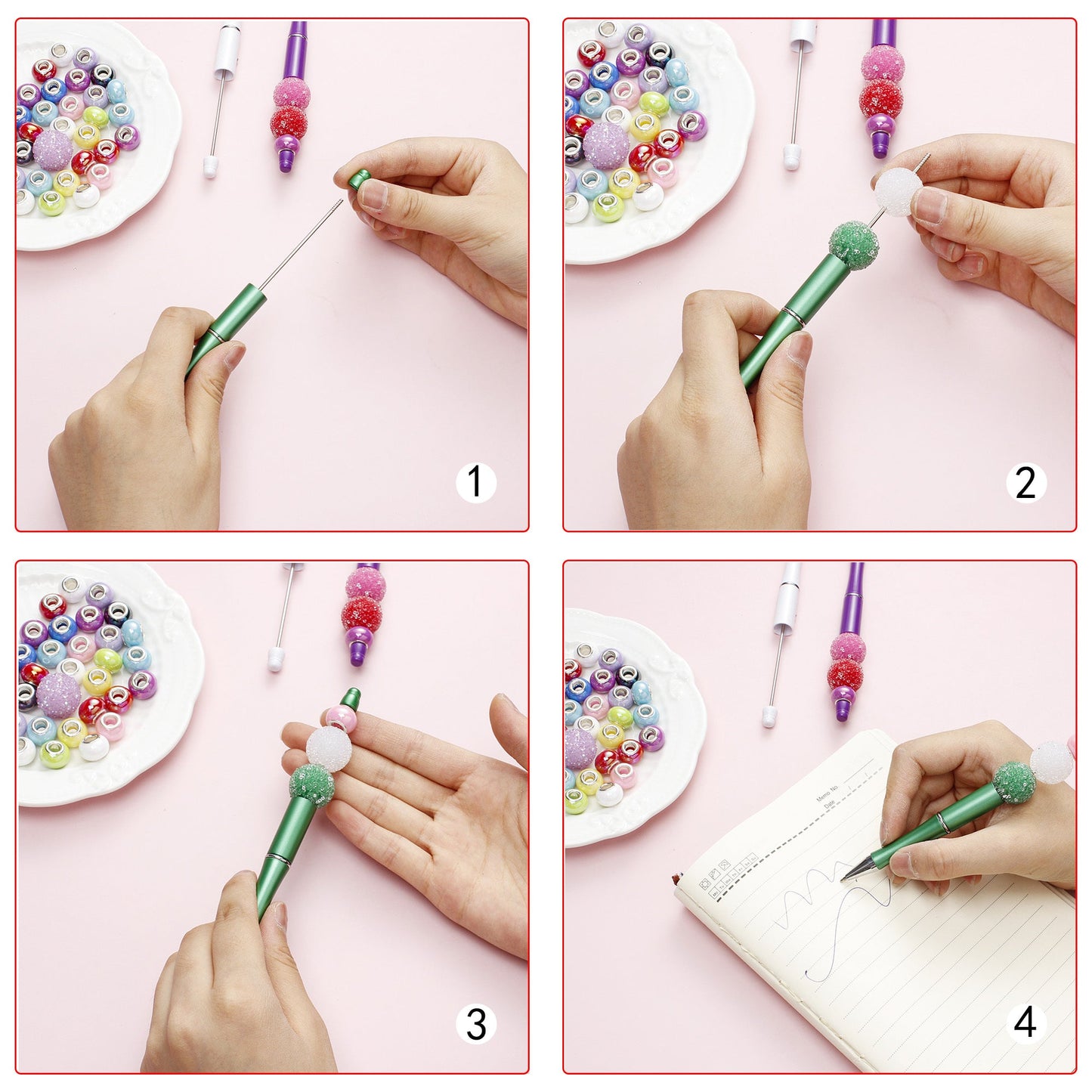 195PCS Beadable Ballpoint Pen Making Set