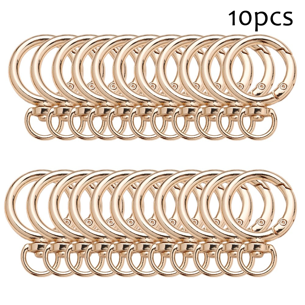 Round Circle Buckle Keychain Hooks