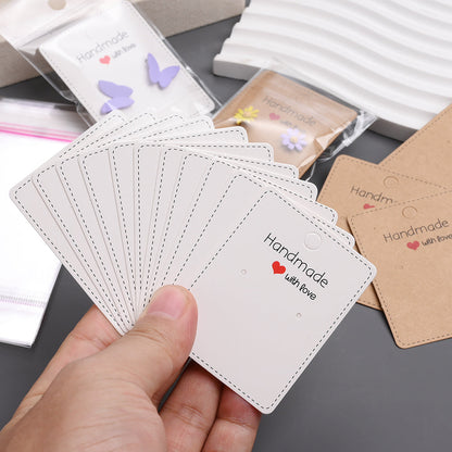 Handmade With Love Earring Display Cards