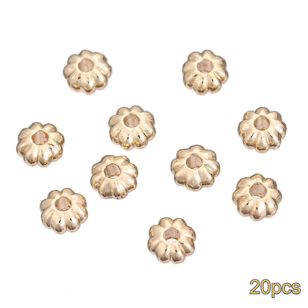 20PCS Gold Alloy Multi-Shape Spacer Bead Set
