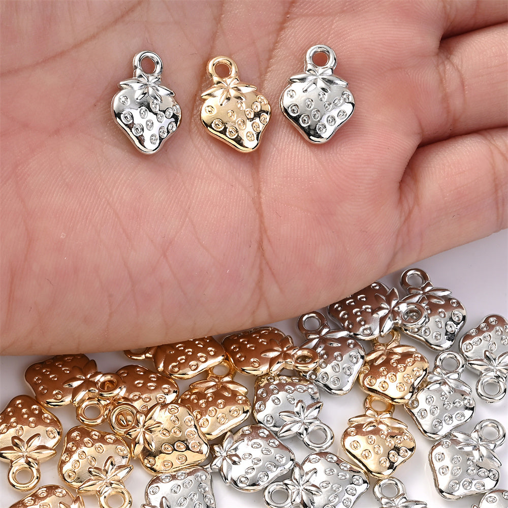 Strawberry CCB Pendants