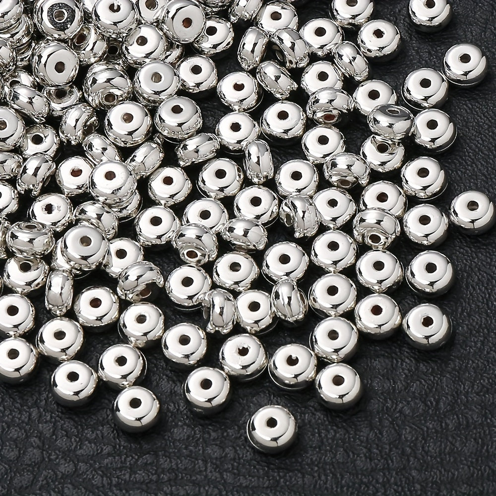 100PCS 7mm Bright Round CCB Spacer Bead Set