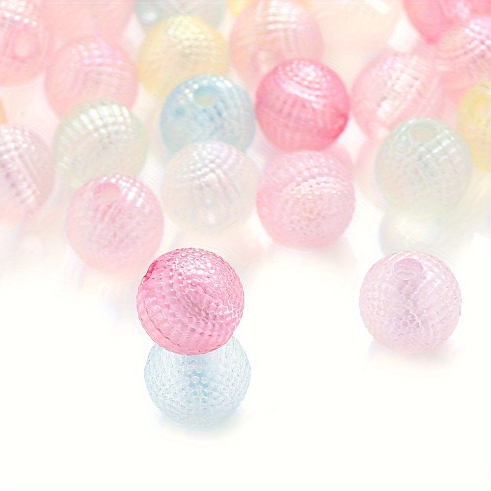 50-100pcs 8/10mm Acrylic Spacer Beads Loose Macarone Jewelry Beads