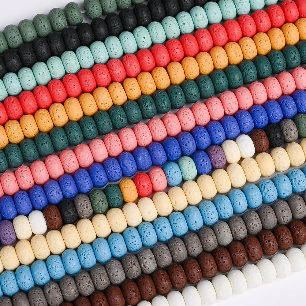 Colored Abacus Stone Beads