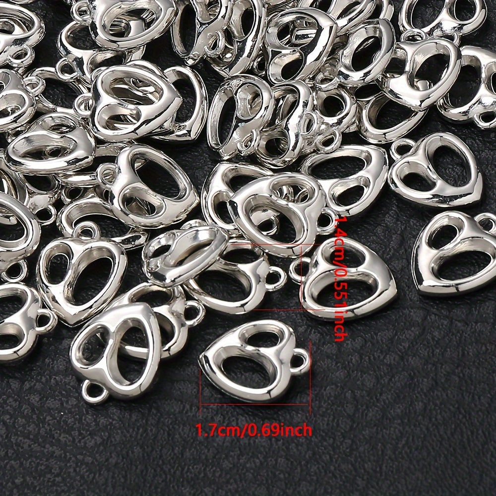 Plastic Heart Charms