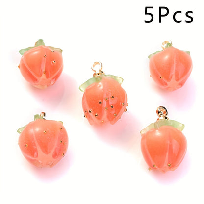 Acrylic Flower Bud Charms