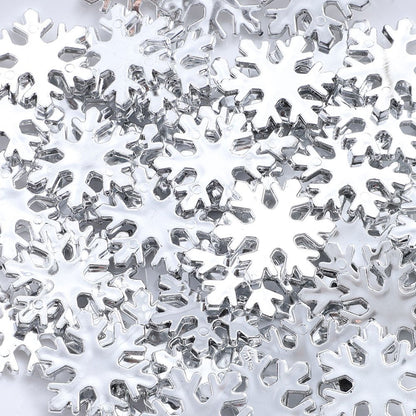 Plastic Snowflake Ornaments