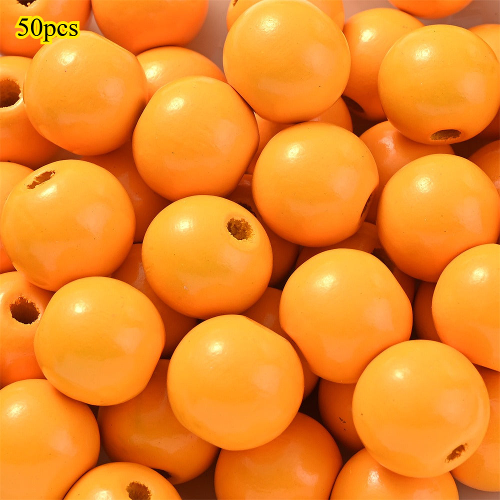 Marine-Themed Wooden Beads