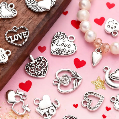 Vintage Metal Heart Pendants