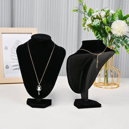 Black Velvet Necklace Display Stand