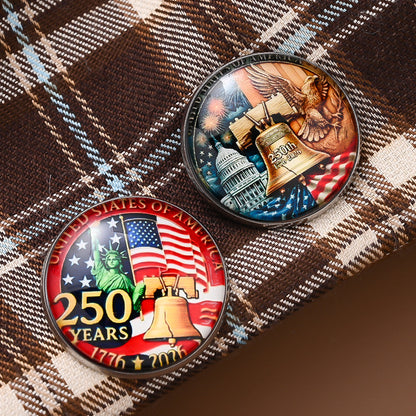 32mm “250 Years of Freedom” Commemorative Brooch