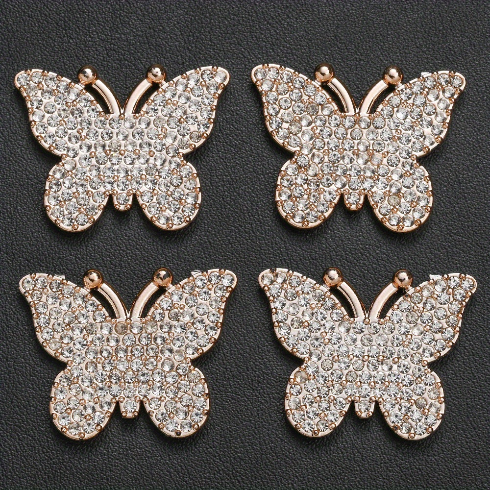 Gold Butterfly & Bow Shape Plastic Patches