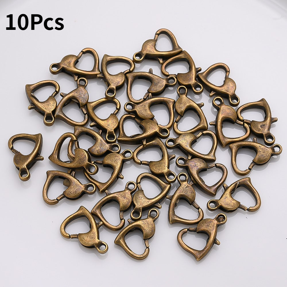 Heart Alloy Lobster Clasps