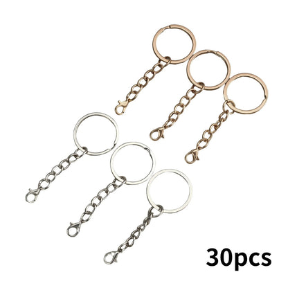Mixed Color Iron Flat Key Rings