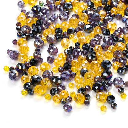 1349pcs Halloween Artificial Crystal Beads Mix Random Orange Black Purple