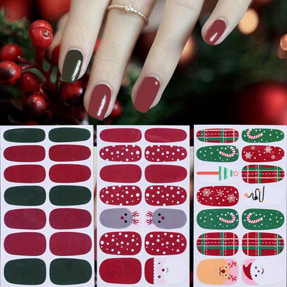 1 Sheet Christmas Nail Wrap Stickers