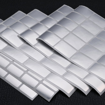 Silvery Waterproof Label Stickers