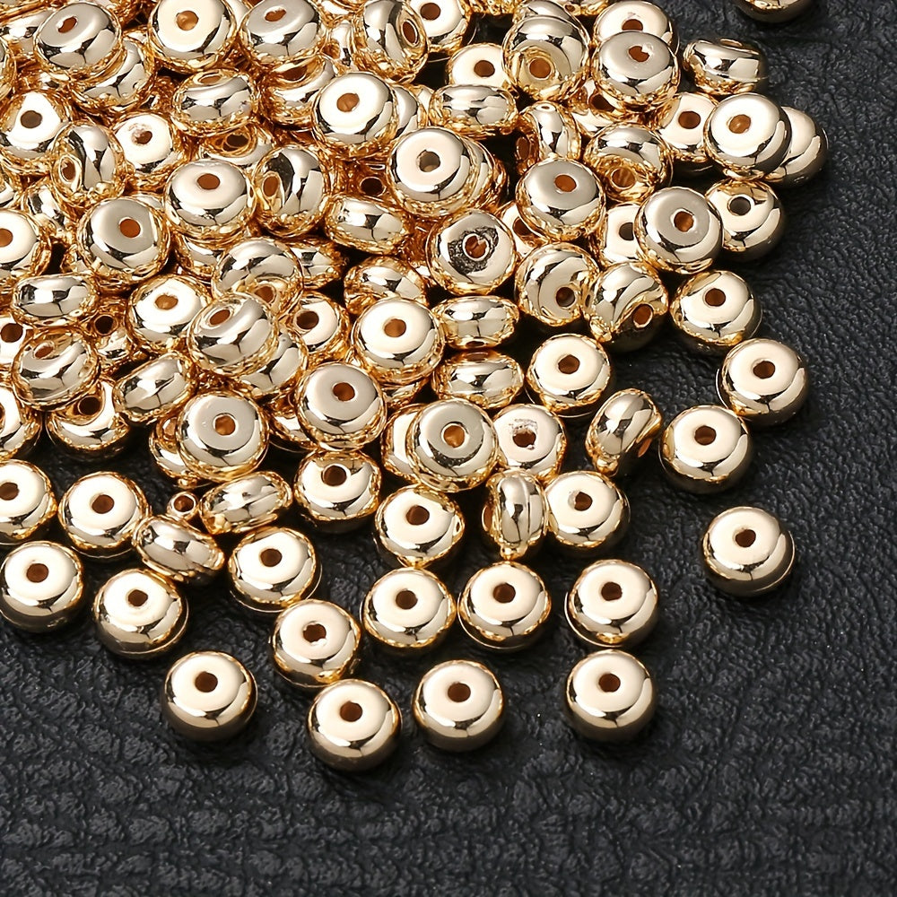 100PCS 7mm Bright Round CCB Spacer Bead Set